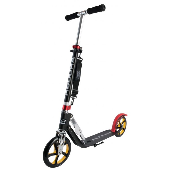 Самокат HUDORA Big Wheel RX-Pro 205, цвет черно-красно-золотой