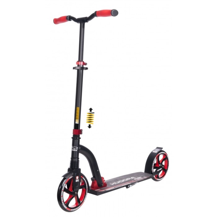 Самокат HUDORA Big Wheel Flex 200, цвет красный