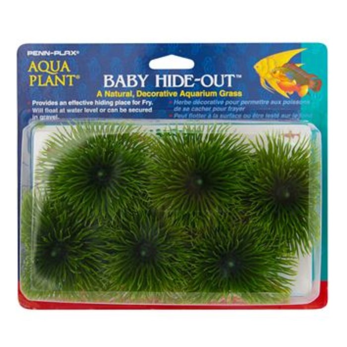 Растение PENN-PLAX BABY HIDE-OUT BREEDING GRASS, зеленое 6шт/упк