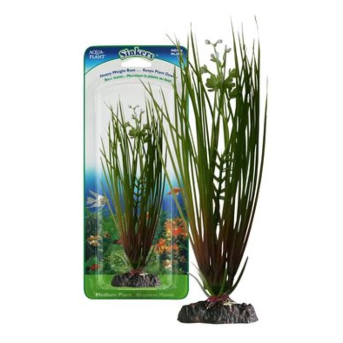 Растение PENN-PLAX HAIRGRASS, 18см, с грузом, зеленое