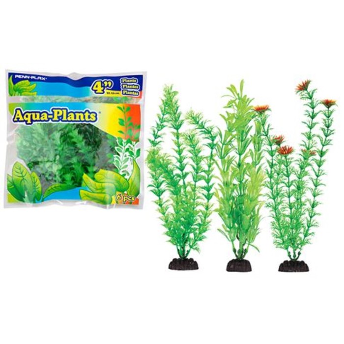 Растение PENN-PLAX AQUA-PLANTS, 10см, с грузом, зеленое, 6шт/уп