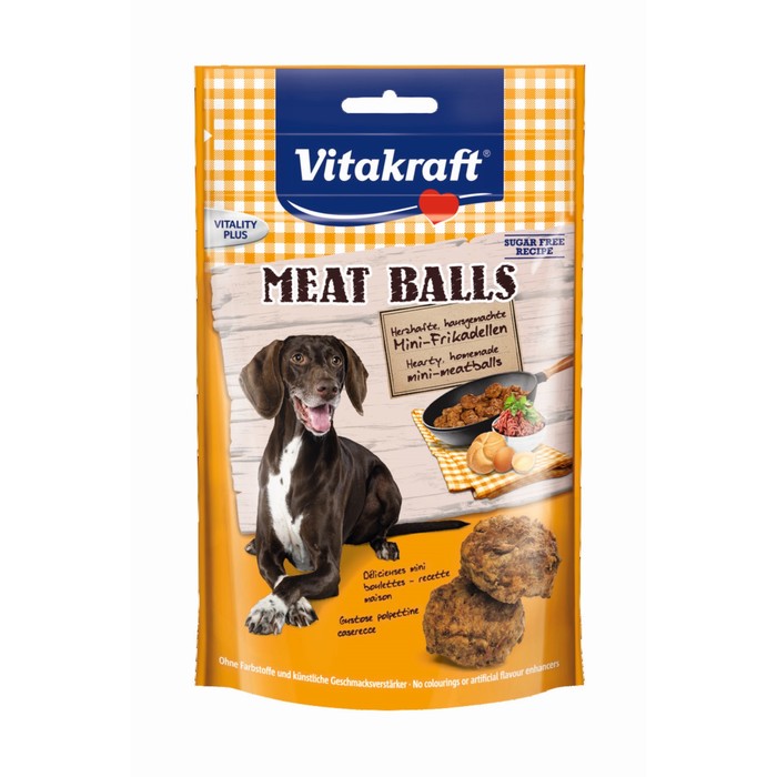 Лакомство Vitakraft MEAT BALLS для собак,  80 г