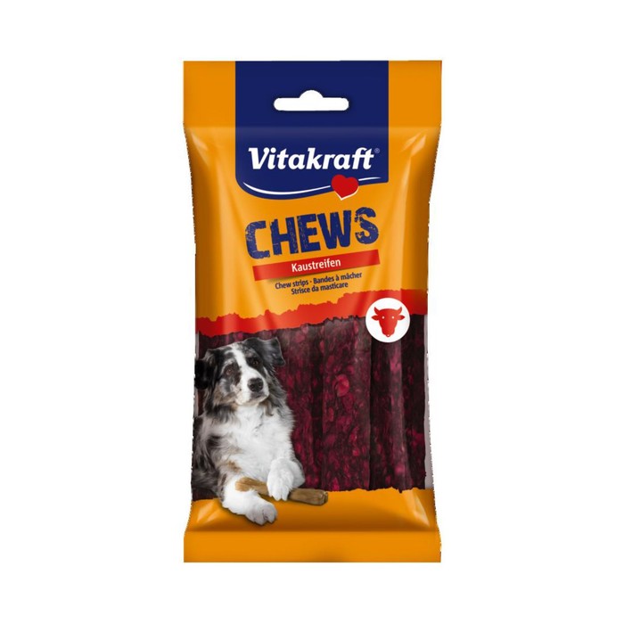 Жевательные пластинки Vitakraft  CHEWS для собак,  красные, 12,5см, 20шт/уп