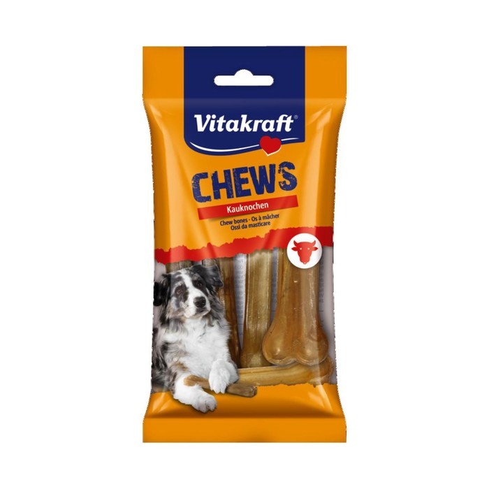 Жевательные кости Vitakraft  CHEWS для собак, из сыром. кожи, 11см, 5шт/уп