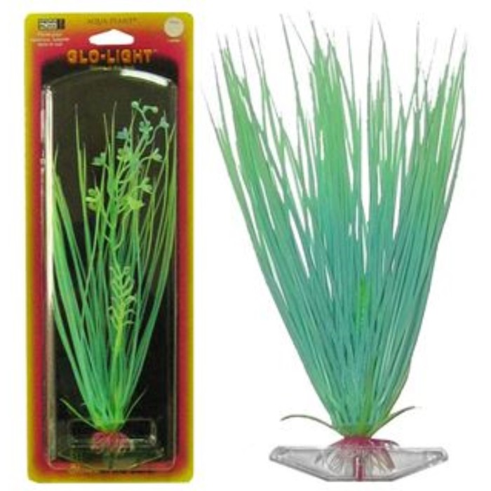 Растение PENN-PLAX HAIRGRASS, 18см, сине-зеленое, светящееся