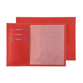 Обложка для паспорта, отдел для карт, цвет красный