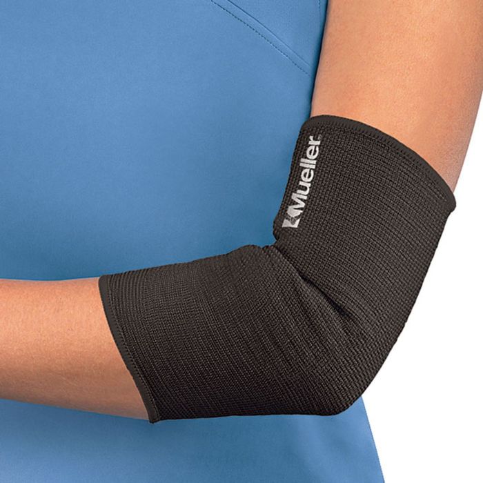 Фиксатор на локоть (черный) MUELLER 74184 ELASTIC ELBOW SUPPORT XL