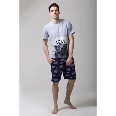 Пижама мужская KAFTAN "Bear" р-р XL(50-52), 100% хл.(шорты) Пижама мужская KAFTAN "Bear" р-р XL(50-52), 100% хл.(шорты)