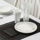 Набор одноразовой посуды «Шашлычный №1», 6 персон, цвет белый, чёрный - фото 6593466