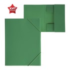Folder with elastic band A4, 500 µm Calligrata, sand, green