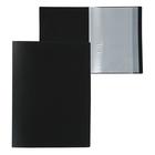 Folder with 20 inserts A4, transparent, 500 microns, Calligrata, sand, black