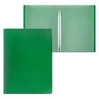 Folder with 20 inserts A4, transparent, 500 microns, Calligrata, sand, green