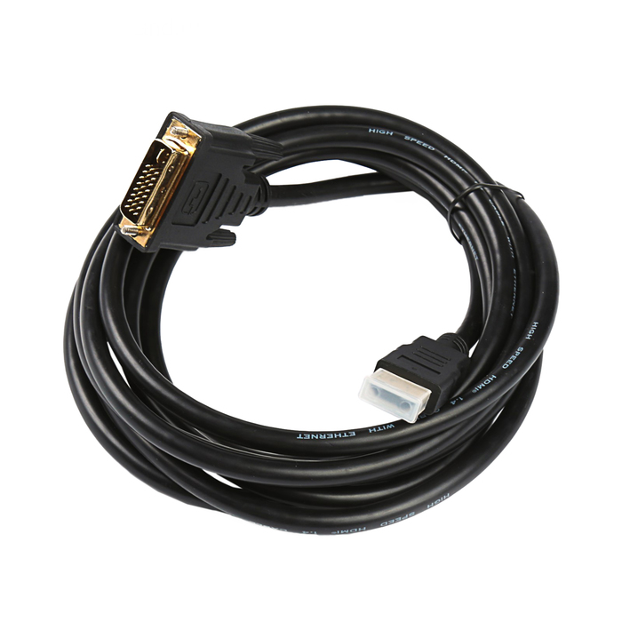 Кабель HDMI - DVI, 3 м, чёрный