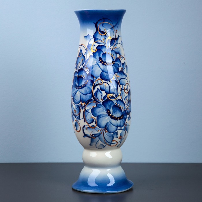 Продажа ваза в россии. Ваза 20см Афина ум0135 керамика голубая. Синяя керамическая ваза. Напольная ваза. Ваза напольная синяя.