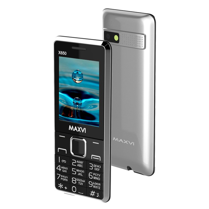 Сотовый телефон Maxvi X650 Silver, цвет серебряный