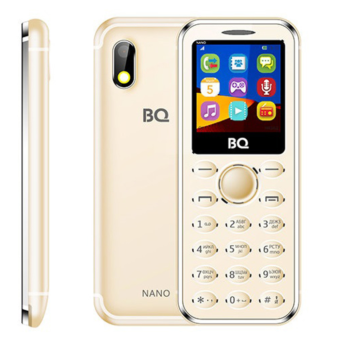 Сотовый телефон BQ M-1411 Nano Gold, цвет золотой