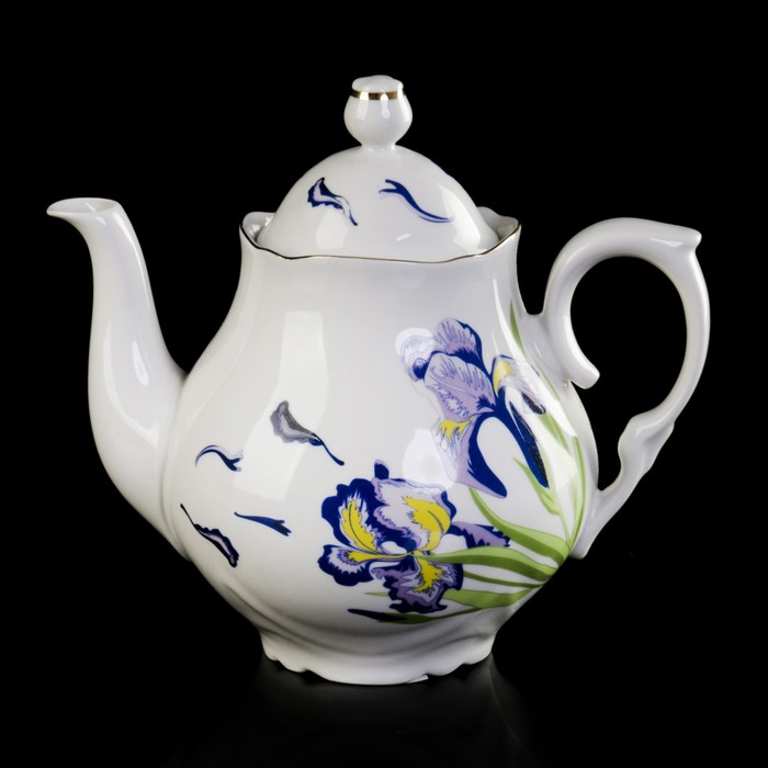 ирисы, 80. чайник ирис. 1. чайник стальэмаль "iris". чайник ирис.