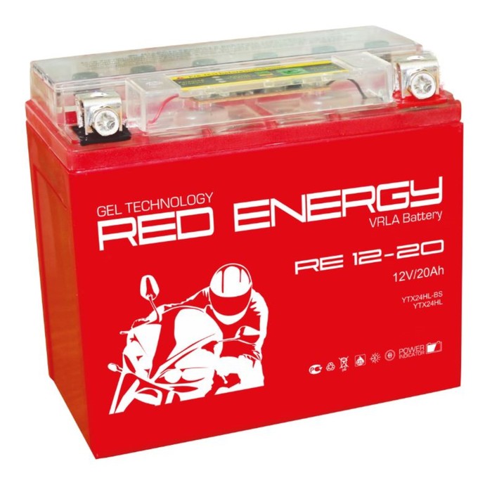 Аккумуляторная батарея Red Energy RE 12-20(Y50-N18L-A3,YTX24HL-BS)12V, 20Ач, обратная(- +)