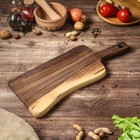 Доска для нарезки и подачи "Девиант ", 45 х 18, из слэба, массив ореха Доска для нарезки и подачи "Девиант ", 45 х 18, из слэба, массив ореха