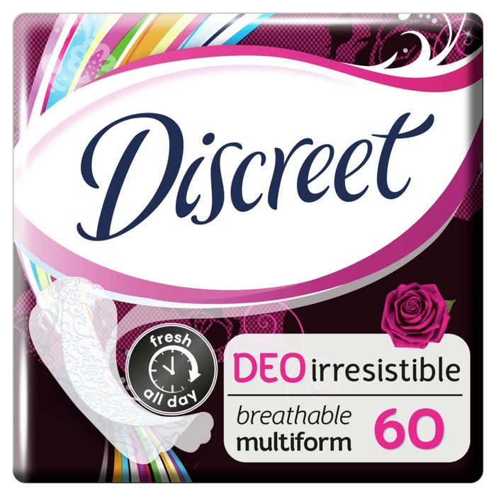 Прокладки ежедневные Discreet Deo Irresistible Multiform, 60 шт