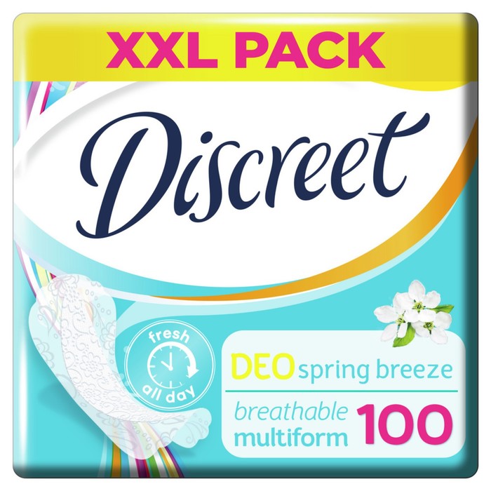 Прокладки ежедневные Discreet Deo Spring Breeze Multiform, 100 шт