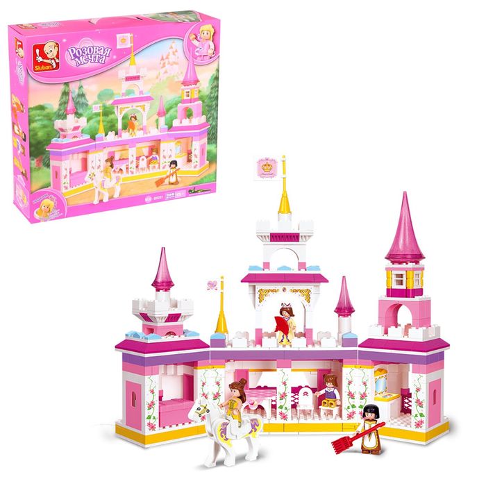 Конструктор «Розовая мечта: замок», 385 деталей - фото 230541