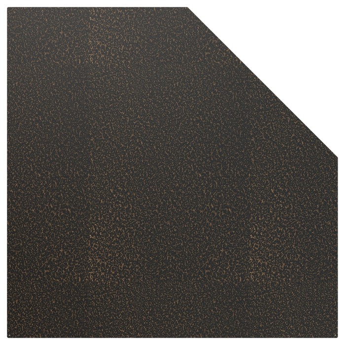 Лист притопочный Угловой-призматический, антик бронза, сталь 1,2 мм, 110 х 110 см