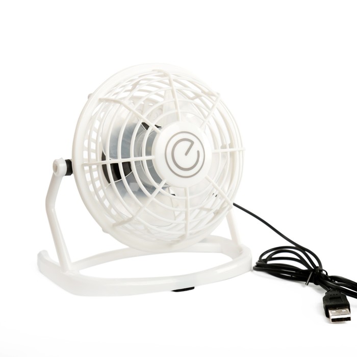 Вентилятор Energy EN-0604, настольный, 2.5 Вт, USB, 14.5х9.8х14.5 см, белый