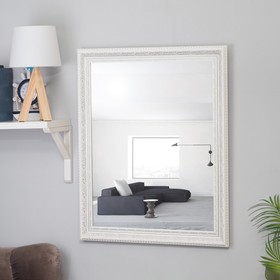 Зеркало настенное «Верона», белое, 60×74 см, рама пластик, 60 мм