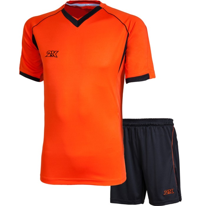 Комплект футбольной формы 2K Sport Agio, neon-orange/black, размер XXL