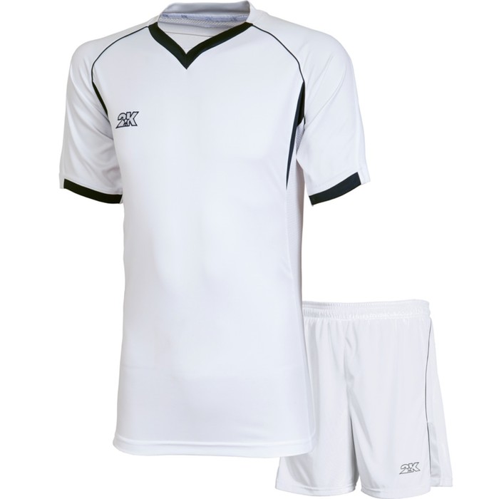 Комплект футбольной формы 2K Sport Agio, white/white/black, размер XL