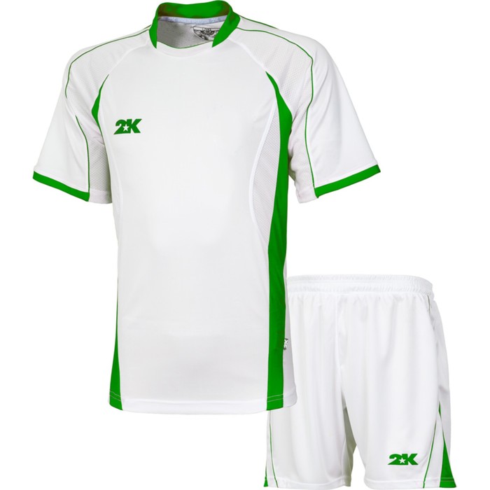 Комплект футбольной формы 2K Sport Forte, white/white/green, размер XXL