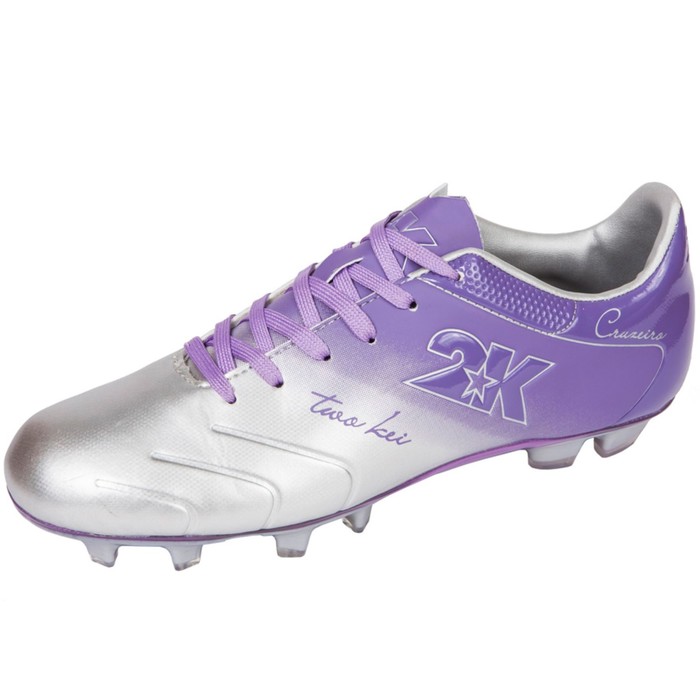 Футбольные бутсы 2K Sport Cruzeiro, silver/violet, размер 38