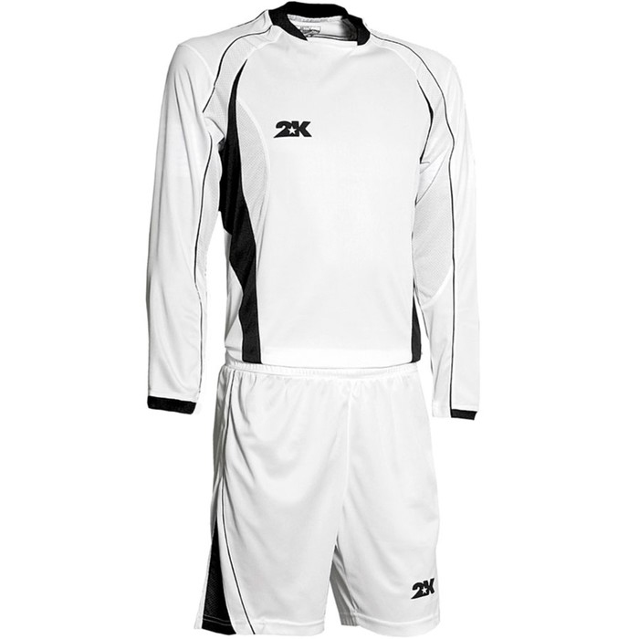 Комплект футбольной формы 2K Sport Forte длинный рукав, white/white/black, размер XL