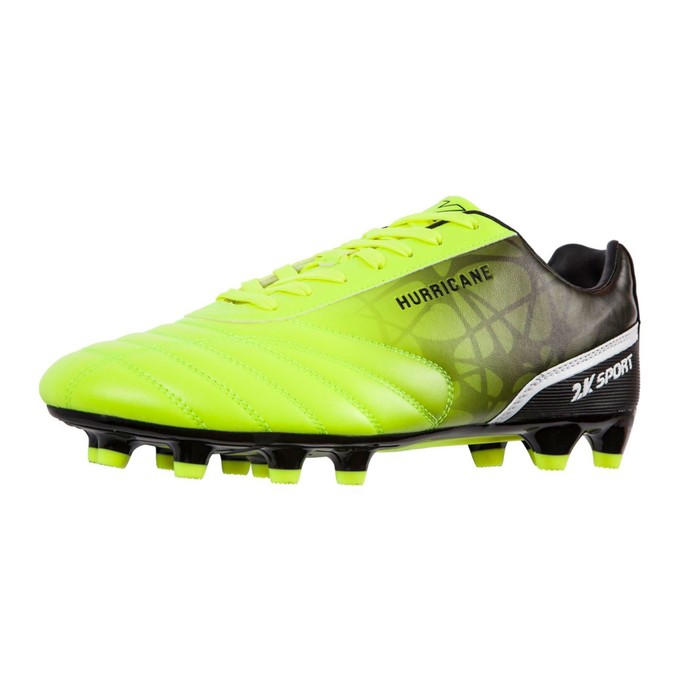 Футбольные бутсы 2K Sport Hurricane FG, lime/black, размер 39