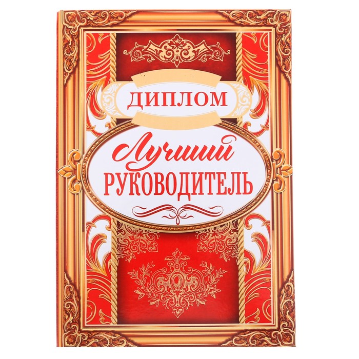 Диплом &quot;Лучший руководитель&quot;