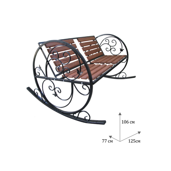 Кованная кресло качалка чертежи и размеры