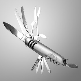 Нож швейцарский ′Спасатель′ 11в1, серебристый в Донецке
