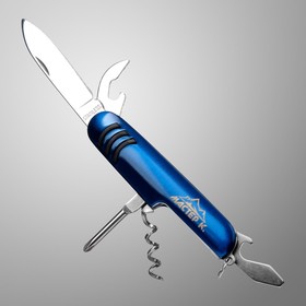 Нож швейцарский Мастер К 5в1, синий, 3 полоски в Донецке