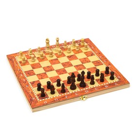 Настольная игра, набор 3 в 1 "Падук": нарды, шахматы, шашки, доска  34х34 см в Донецке