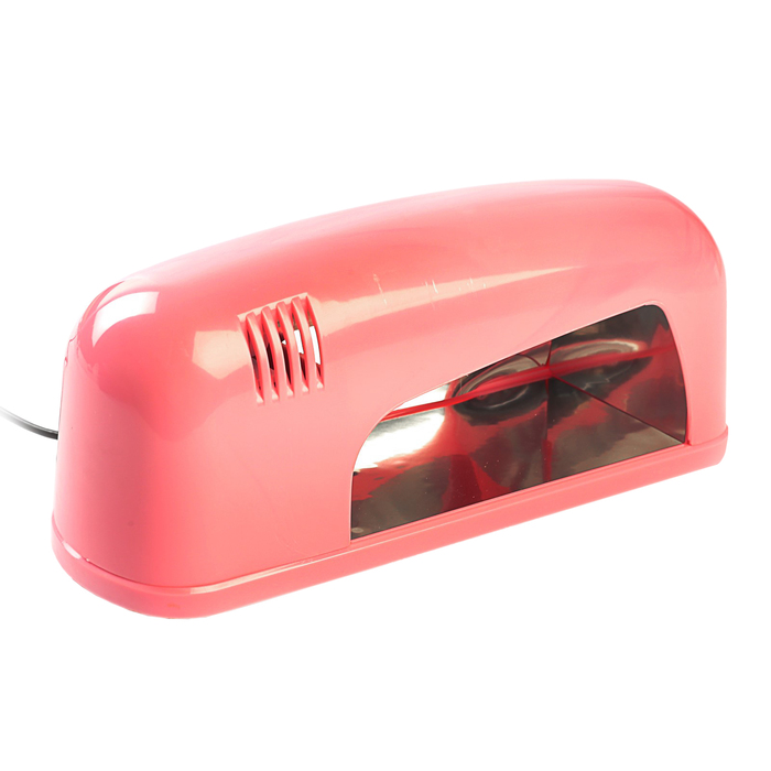 Лампа для гель-лака LuazON LUF-02, UV, 9 Вт, розовая