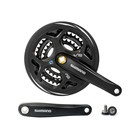 Система Shimano Altus, M311, квадрат, 170мм, 48/38/28T, с защитой, цвет чёрный Система Shimano Altus, M311, квадрат, 170мм, 48/38/28T, с защитой, цвет чёрный
