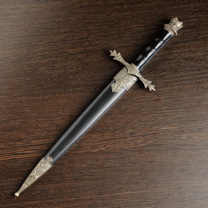 Souvenir dagger, on the handle crown, bronze finish