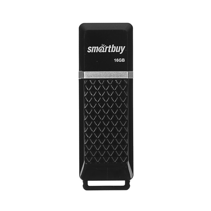Флешка Smartbuy Quartz, 16 Гб, USB2.0, чт до 25 Мб/с, зап до 15 Мб/с, черная