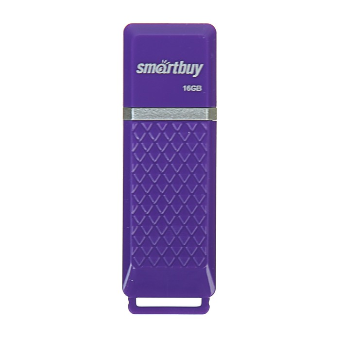 Флешка Smartbuy Quartz, 16 Гб, USB2.0, чт до 25 Мб/с, зап до 15 Мб/с, фиолетовая