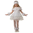 Карнавальный костюм "Снежинка Снеговичка", размер 32 - фото 107911586