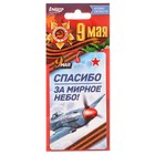 Ароматизатор бумажный 9 мая "Спасибо за мирное небо", свежесть Ароматизатор бумажный 9 мая "Спасибо за мирное небо", свежесть