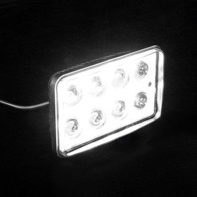 Противотуманная фара, 12 В, 8 LED, IP67, 6000 К, направленный свет