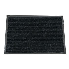 Коврик влаговпитывающий «Ребристый», 120х250 см, цвет черный