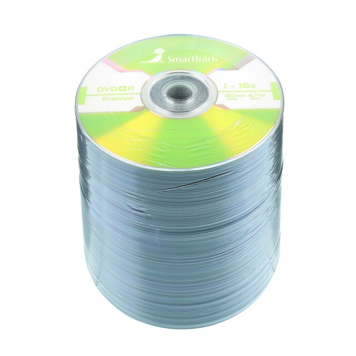 Диск DVD+R SmartTrack, 16x, 4,7 Гб, Спайка, 100 шт